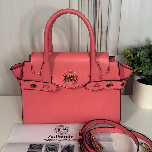 Michael Kors Handbags - COA MICHAEL KORS CARMEN MEDIUM FLAP SATCHEL SHOULDER CROSSBODY BAG